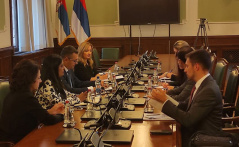25 October 2022 The Chairman of the Committee on Human and Minority Rights and Gender Equality in meeting with the Head of the OSCE Mission in Serbia Democratisation Department